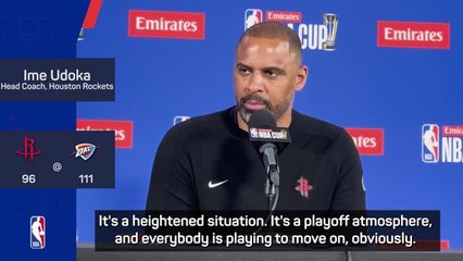 Udoka laments missed shots in NBA Cup defeat against OKC