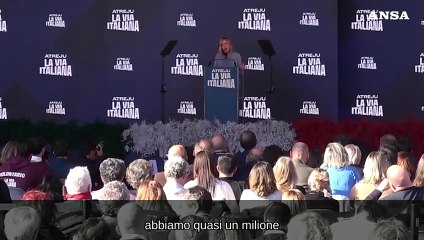 Atreju, Meloni: "Landini non difende i lavoratori, ma la sinistra"
