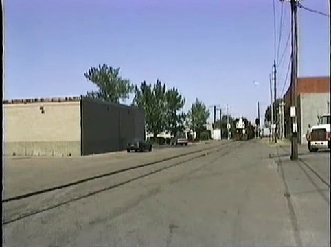 Norfolk Southern westbound local. 19th and Peach Streets. Erie PA. Date 5-22-98. Time 1_40pm.