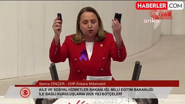 CHP'li Dinçer, Meclis kürsüsüne kefen astı