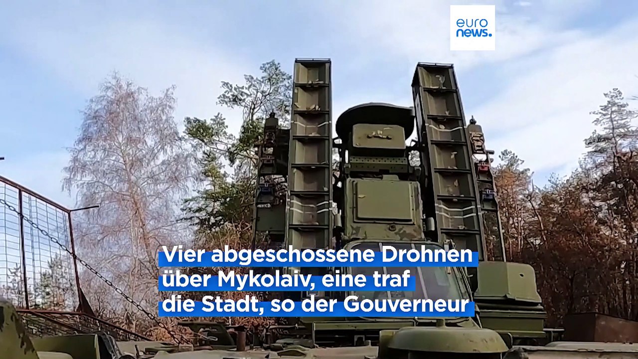 Zwei Verletzte in der Ukraine nach nächtlichen russischen Raketen- und Drohnenangriffen auf Mykolaiv