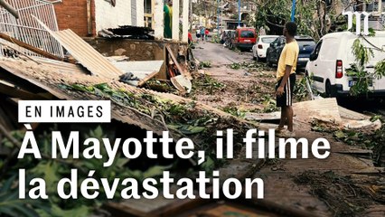 Mayotte : il filme les dégâts du cyclone Chido dans plusieurs quartiers de l’île