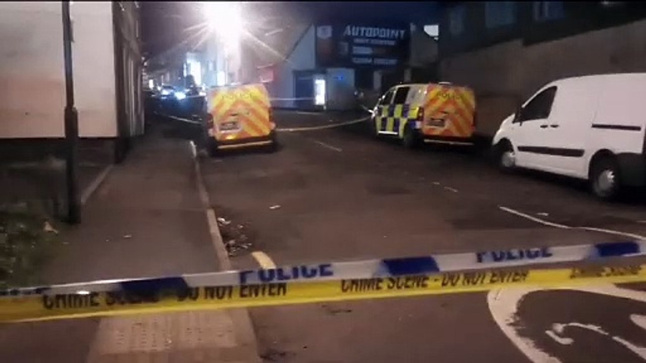 Cordon remains in place in Scarletwell Street, Northampton after man found dead in car