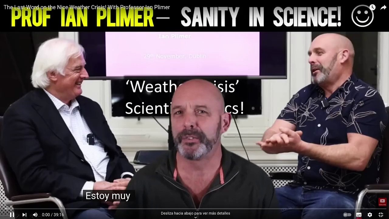 El tiempo Prof Ian Plimer & Ivor Cummins