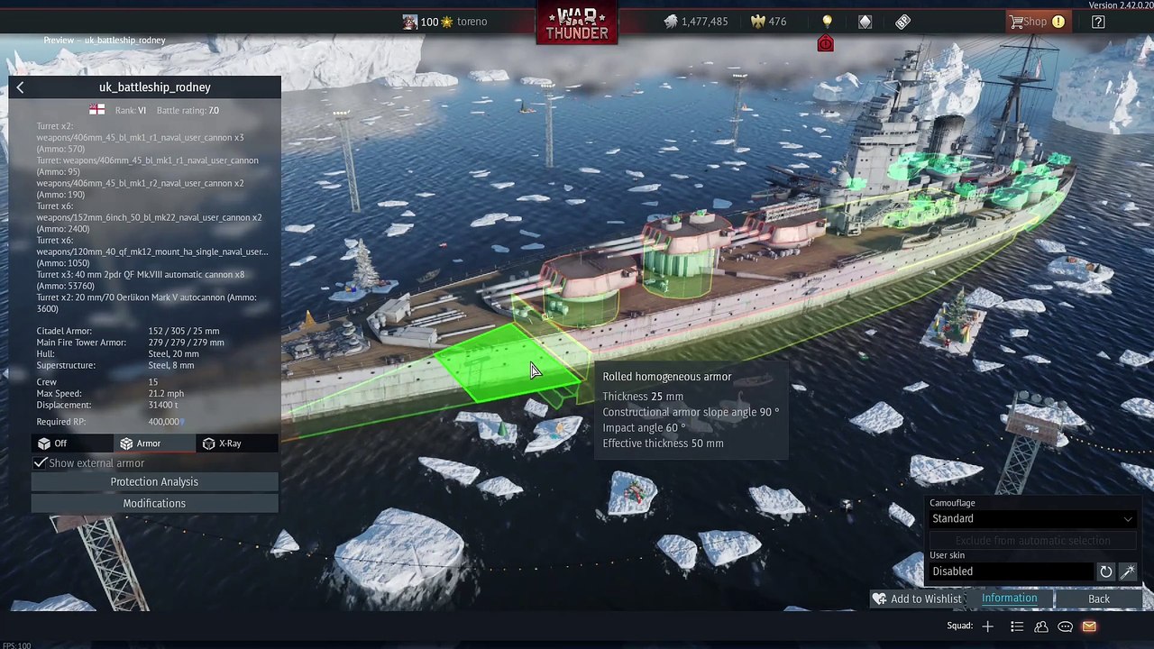 HMS Rodney First Impressions - Storm Warning Dev Server - War Thunder