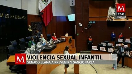 Senado llama a prevenir y sancionar violencia sexual contra niños y adolescentes