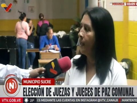 Mirandinos continúan participación en comicios electorales para la elección de jueces de paz