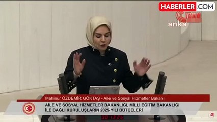 Tepki ve bravo sesleri aynı anda yükseldi, bakan Göktaş'ı duymak zor oldu