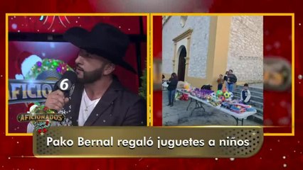 Paco Bernal regala alegría a niños