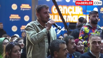 Cumhurbaşkanı Erdoğan Erzurum'da gençlerle buluştu