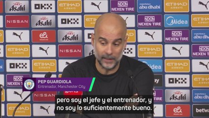 Guardiola: "No lo estoy haciendo bien"