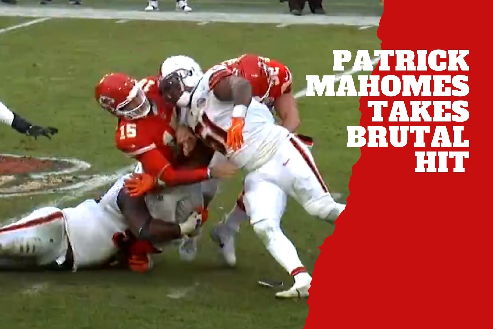 Patrick Mahomes takes a brutal hit setting off alarms in Kansas City ...