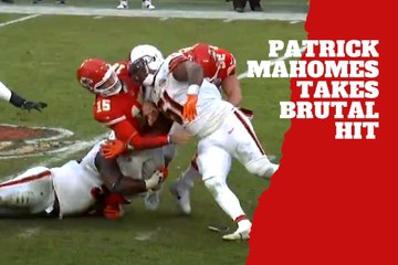 Patrick Mahomes takes a brutal hit setting off alarms in Kansas City.