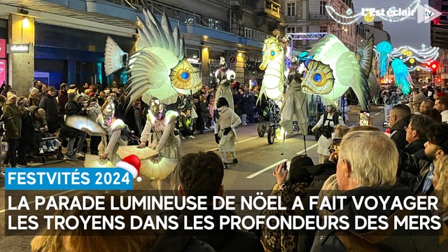 Parade lumineuse au centre-ville de Troyes : au plus profond des abysses brille la lumière
