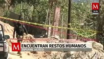Excavadora desentierra bolsa con restos humanos en Zapopan; investigan fosa clandestina