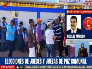 Presidente Maduro felicita al pueblo por su gran participación en las elecciones de jueces de paz