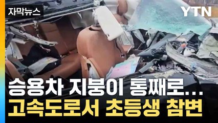 [자막뉴스] 갓길서 트럭 '쾅'...고속도로서 일어난 참변 / YTN