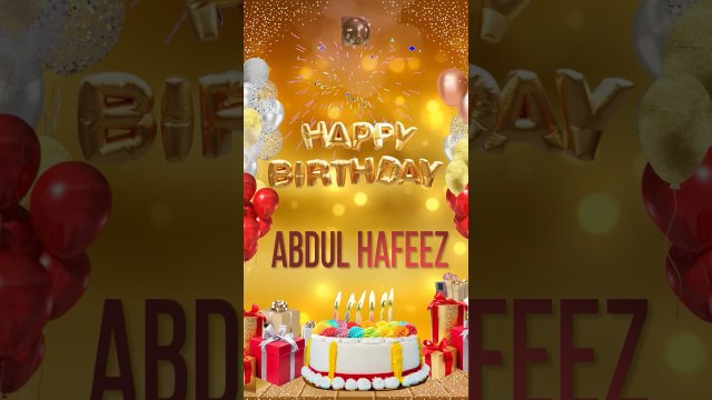ABDUL HAFEEZ - Happy Birthday Abdul Hafeez #happybirthday #songwithname