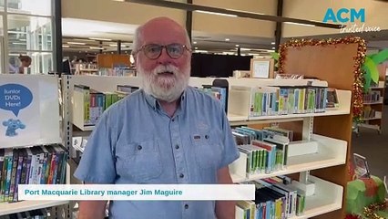 Retiring Port Macquarie Library manager Jim Maguire