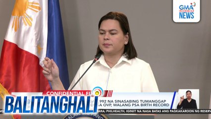Rep. Joel Chua - 1,322 sa 1,992 na sinasabing tumanggap ng confidential funds sa OVP, walang PSA birth record | Balitanghali