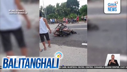 2 lalaking nakamotorsiklo, sugatan matapos mabangga ng motorsiklong sangkot umano sa drag racing | Balitanghali