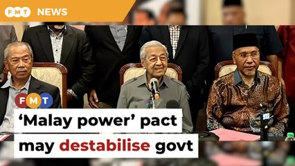 ‘Malay power’ pact may polarise people, destabilise govt, says analyst