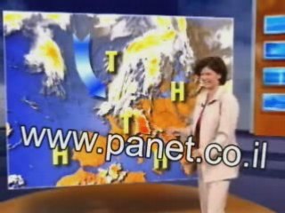 Weather Reporter Laughing on German TV