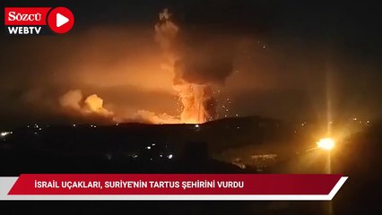 İsrail uçakları, Suriye'nin Tartus şehrini vurdu