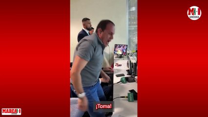 Cuauhtémoc Blanco se desata y celebra con Feitelson y La Volpe