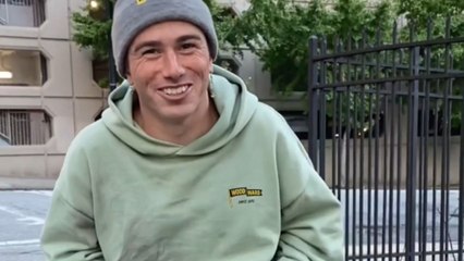 Man's reckless pole slide ends with rough injury to sensitive area