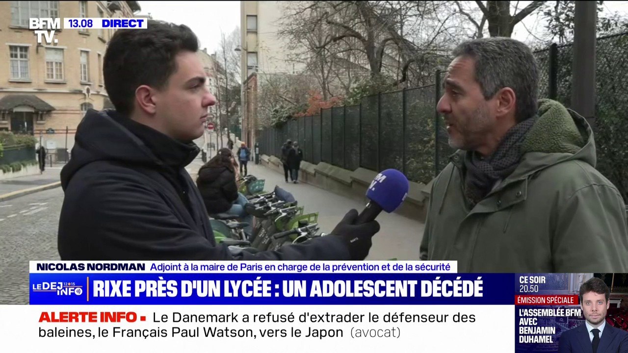 Rixe près d'un lycée: "L'idée maintenant est d'apaiser", assure l'adjoint à la mairie de Paris en charge de la prévention