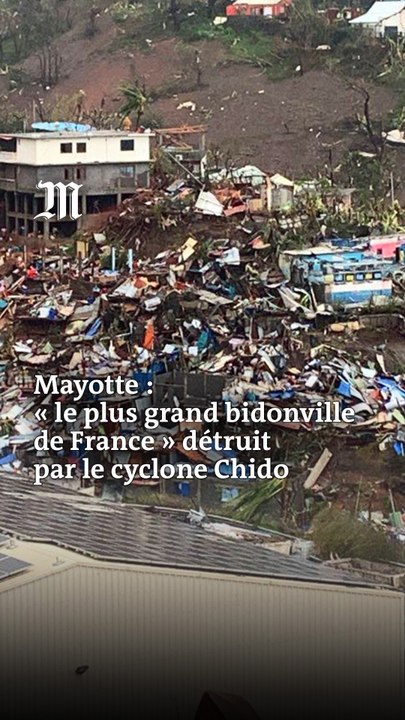 A Mayotte, le bidonville de Kawéni, « le plus grand de France », complètement détruit par le cyclone Chido