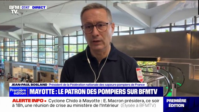 Cyclone Chido à Mayotte: C'est un travail intensif , affirme le président de la fédération nationale des sapeurs-pompiers