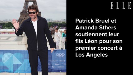 Patrick Bruel et Amanda Sthers soutiennent leur fils Léon pour son premier concert à Los Angeles