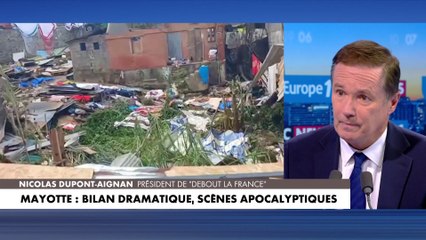 «Toute polémique autour de Mayotte serait déplacée», selon Nicolas Dupont-Aignan