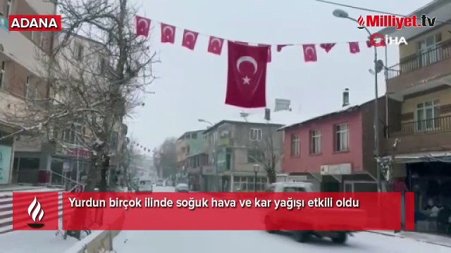 Yurdun birçok ilinde soğuk hava ve kar yağışı etkili oldu