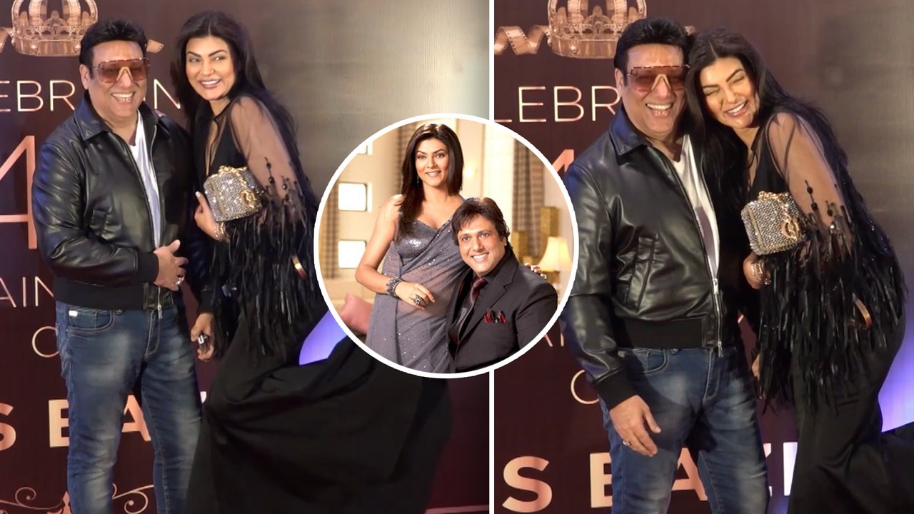 Do Knot Disturb Jodi: Govinda Greets Sushmita Sen At Anees Bazmee's 45 Years Celebration Bash