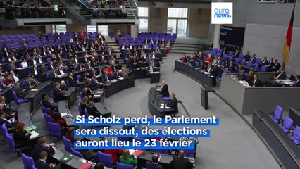 Olaf Scholz face au vote de vote de confiance des députés ce lundi, et après ?