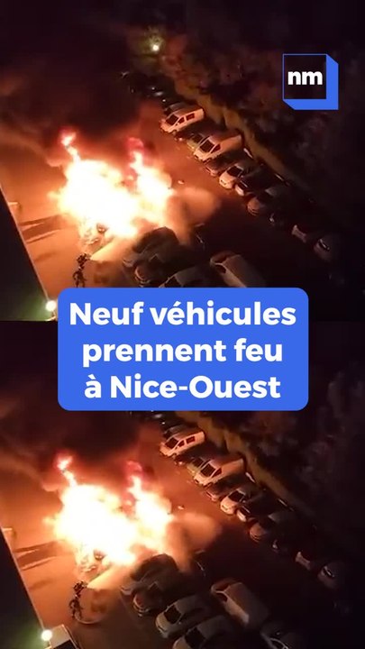 "On a entendu un gros boum": neuf véhicules frappés par un feu dans une résidence à Nice-Ouest