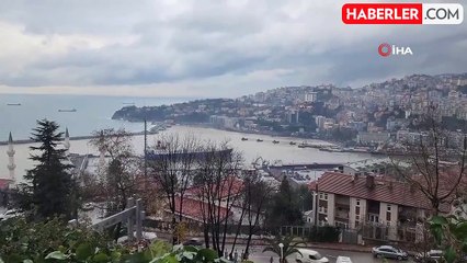 Zonguldak Limanı Yağmur Sonrası Sarı Renge Büründü