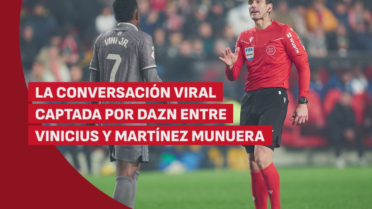 Lío Martínez Munuera y Vinicius: DAZN captó la controvertida conversación tras el penalti no pitado