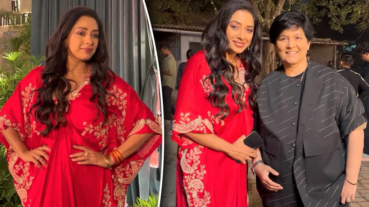 Viraj और Palak Ghelani की शादी की पार्टी में एक साथ नजर आई Rupali Ganguly और Singer Falguni Pathak