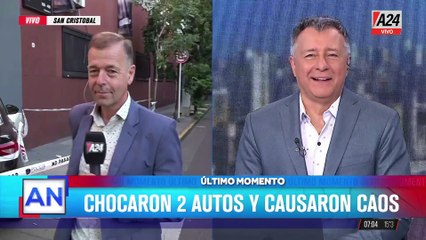 Impactante choque frente a un albergue transitorio en San Cristóbal