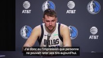 Mavericks - Doncic : “Personne ne pouvait rater ses tirs”