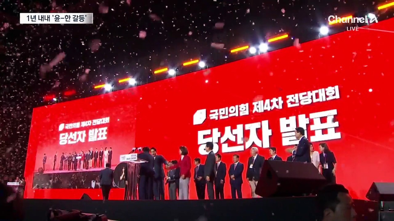 한동훈 체제, 1년 내내 대통령과 갈등