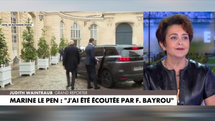 Judith Waintraub évoque la rencontre entre François Bayrou et le Rassemblement national