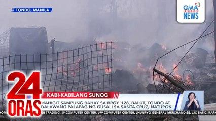 Mahigit sampung bahay sa Brgy. 128, Balut, Tondo at dalawang palapag ng gusali sa Santa Cruz, natupok | 24 Oras