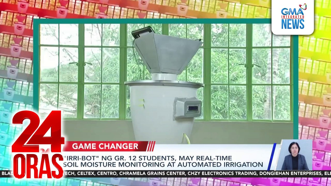 "IRRI-BOT" ng gr. 12 students, may real-time soil moisture monitoring at automated irrigation | 24 Oras