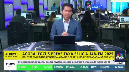 Alerta de Mercado: Boletim Focus prevê taxa selic a 14% em 2025