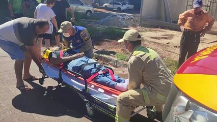 Motociclista fica ferido após colisão com Ford Ka no Bairro Brasília